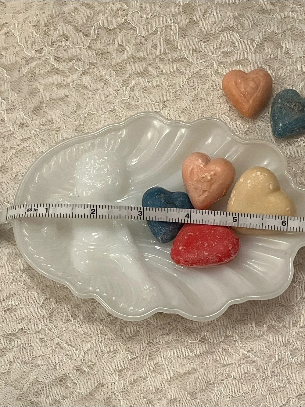 AVON SIGNED MILK GLASS TRINKET OR SOAP DISH